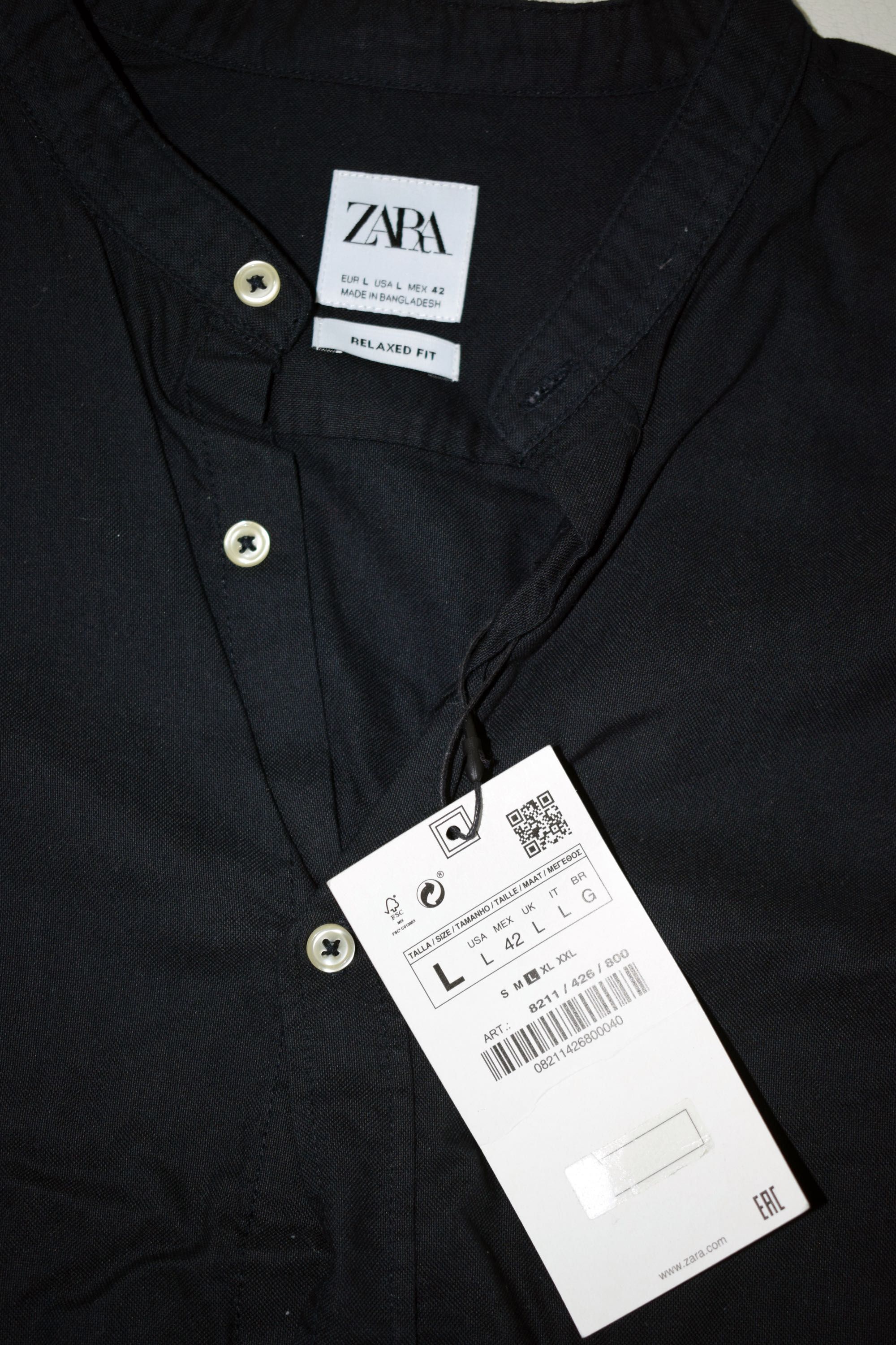 Camisa da Zara em preto