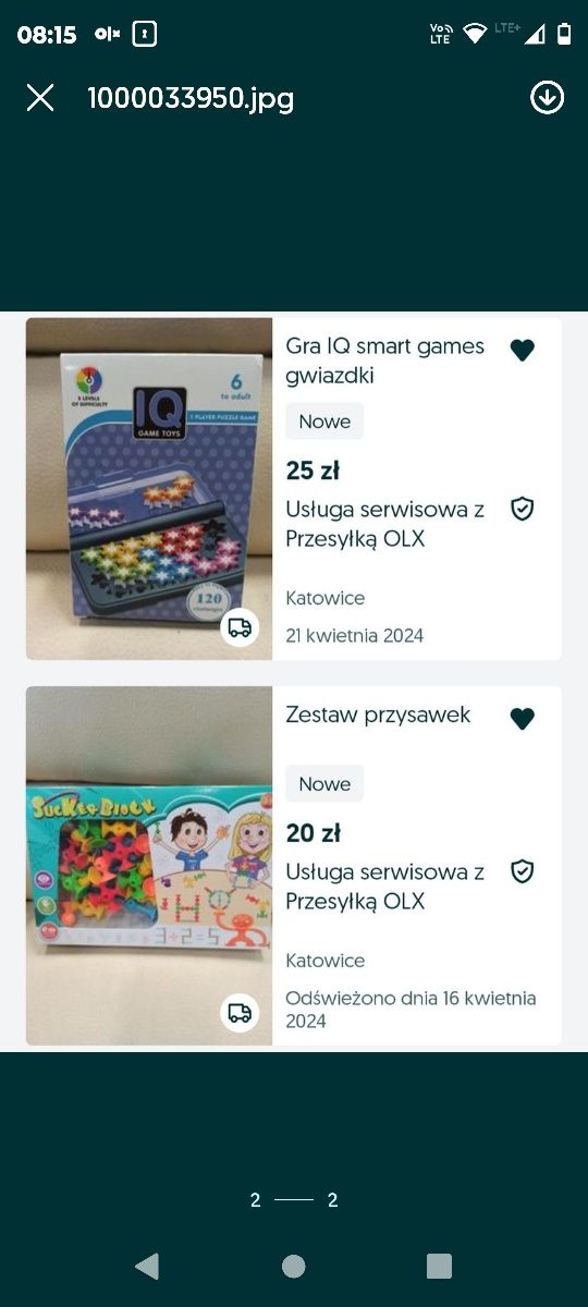 Zestaw gier i przyssawki