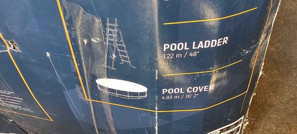 lona de piscina 488x120cm Bestway com capa e escadas