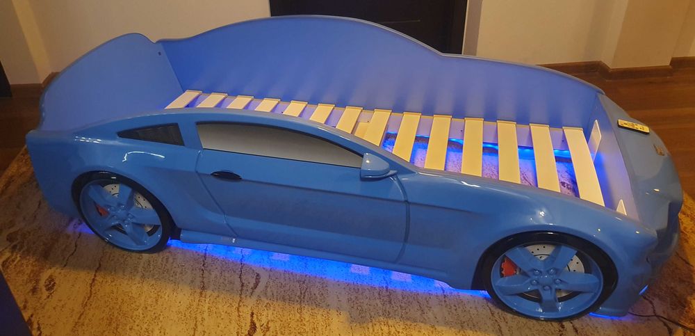 Łóżko samochód Ford Mustang Led pilot
