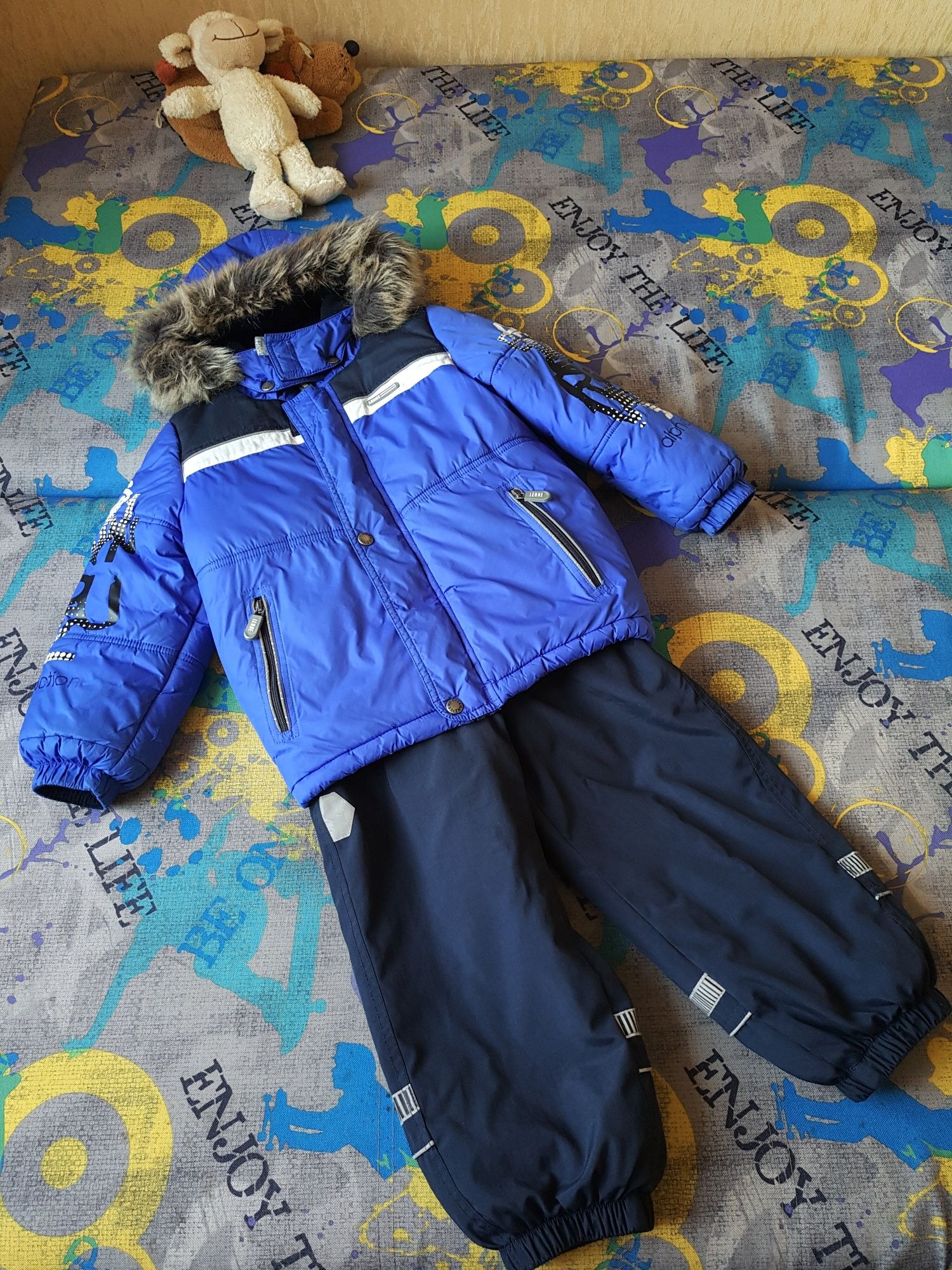 Lenne 2 Зимних комбинезона + куртка  для мальчика Lenne 104, 110