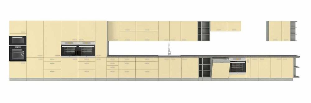 Nowoczesna Kuchnia meble kuchenne IGA 3 kolory polysk MDF MODUŁOWA HIT
