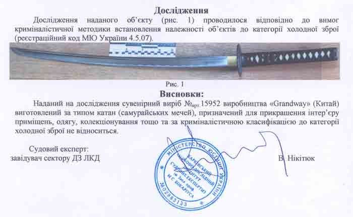 Сувенірний самурайський меч, Катана Grand Way 15964 Нові !