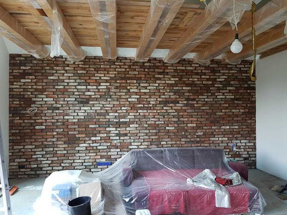 Płytki z starej rozbiórkowej cegły z 1876r. płytki+narożnik