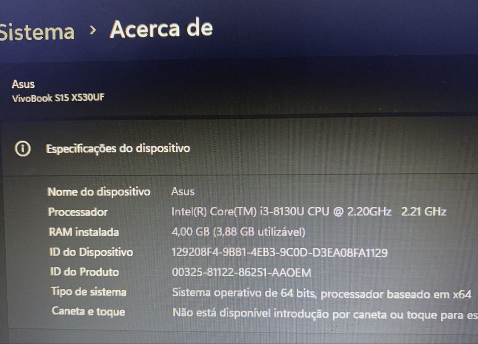 Portátil ASUS Vivobook