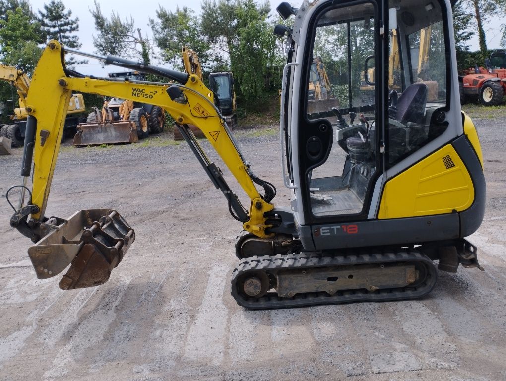 Minikoparka Wacker Neuson ET 18 Zamienie Cat Komatsu JCB Rok 2017