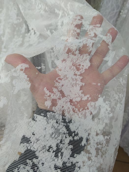 Тюль мрамор (мармур) жакард