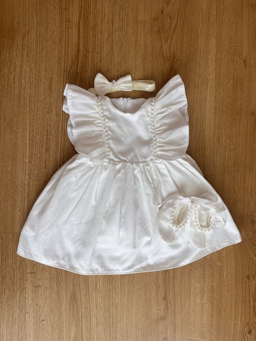 Сукня для дівчинки , сукня для немовлять від 0-3 сукня на хрестини