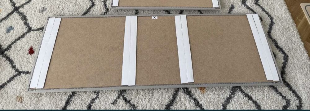 Nowe Panele tapicerowane Meblik 120cm szary stone do łóżka