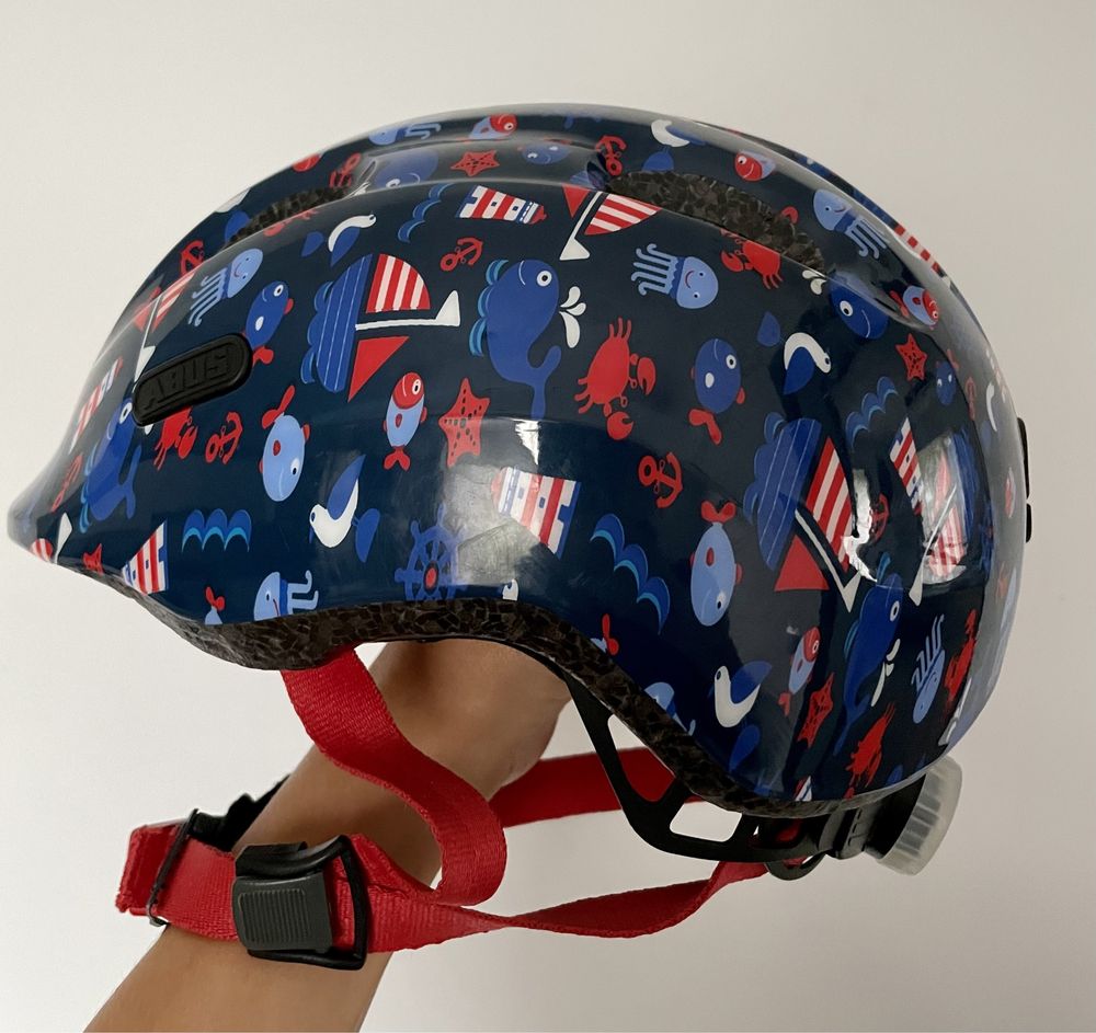 Kask rowerowy Abus Smiley 2.1 Blue Maritim 45-50 S