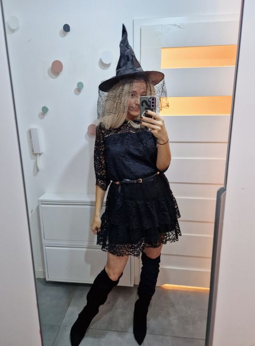 L 40 strój kostium przebranie na Halloween karnawał czarownica