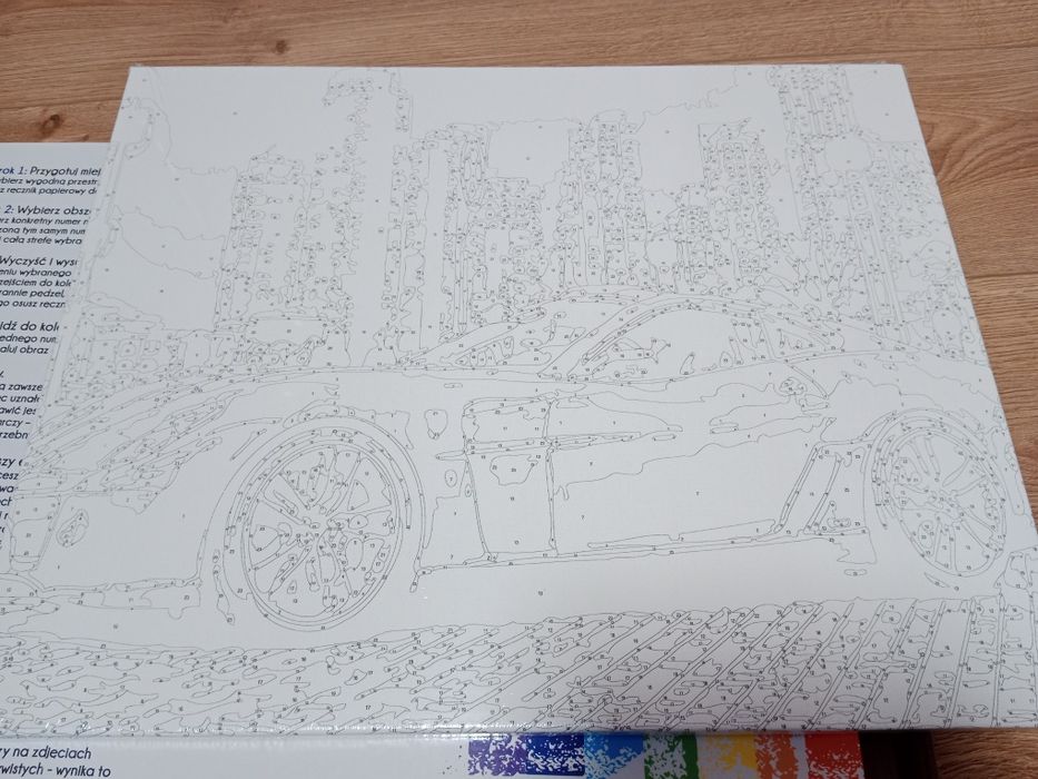 Obraz malowanie po numerach 20x50