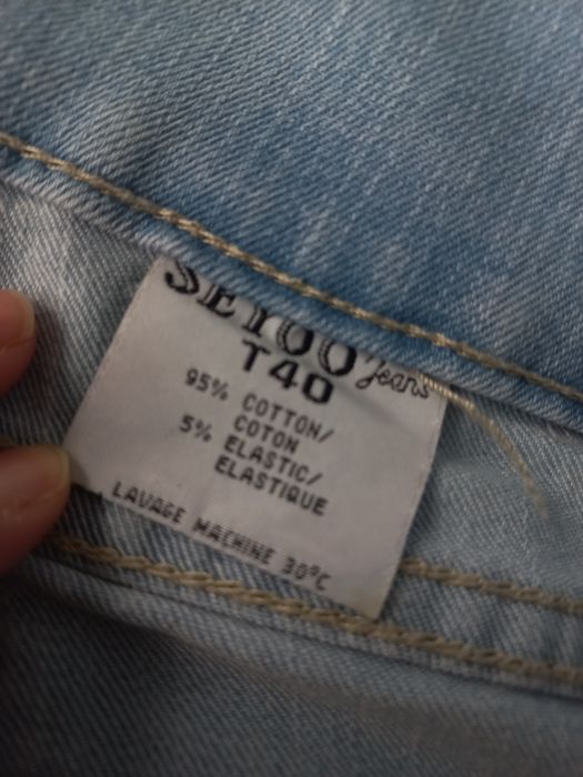 Jeans spodnie proste nogawki L/XL