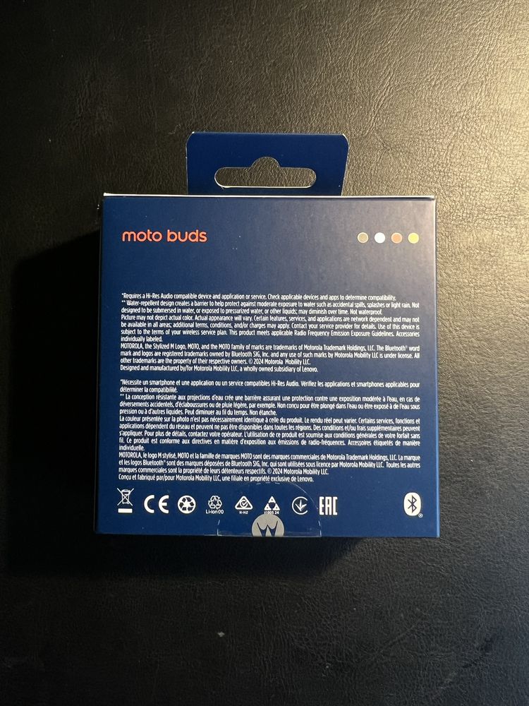 Motorola Moto Buds Dokanałowe Bluetooth 5.3 Starlight Blue