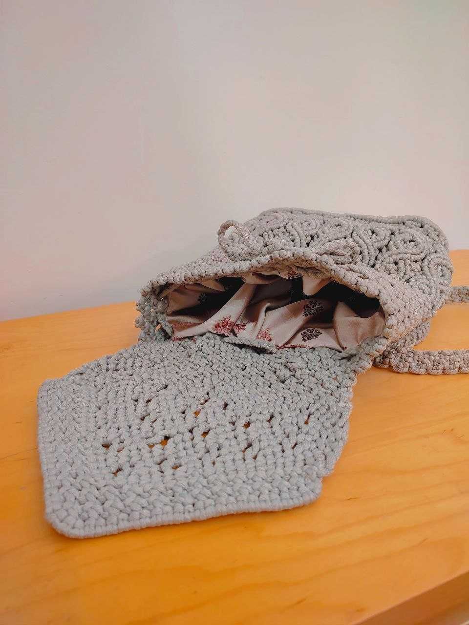 Plecak makrama handmade