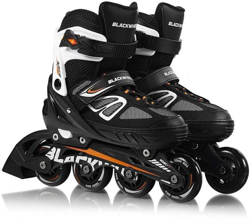 Nowe Rolki Blackwheels regulowane Sonic Orange-black r. 40-43