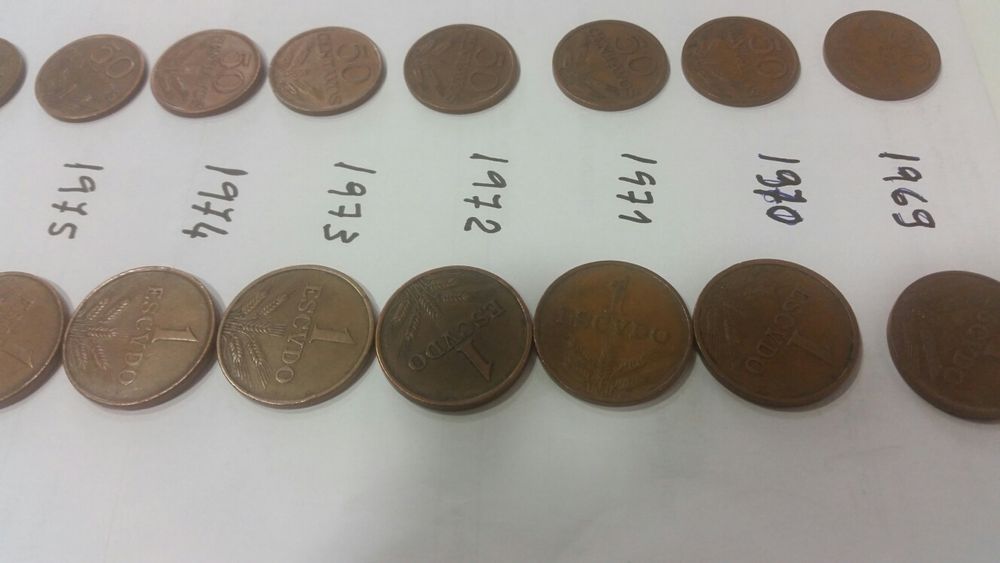 Coleção de moedas antigas