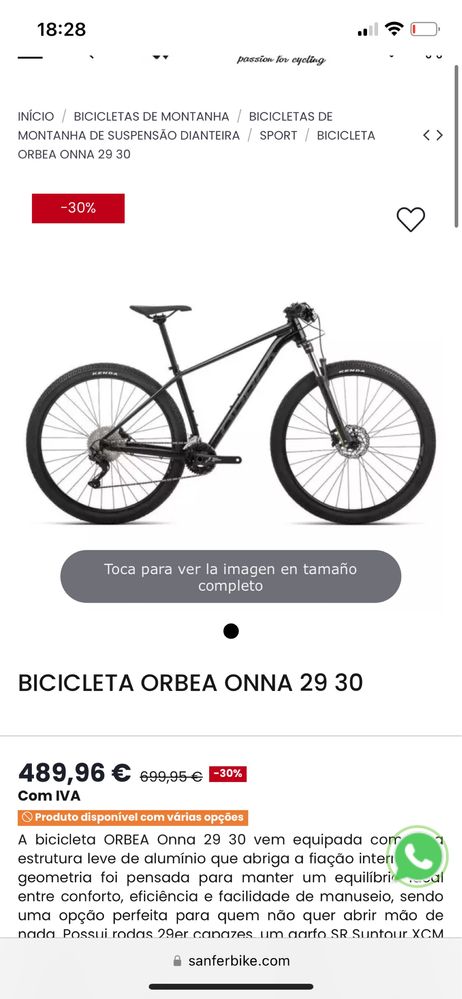 Bicicleta Flame 29