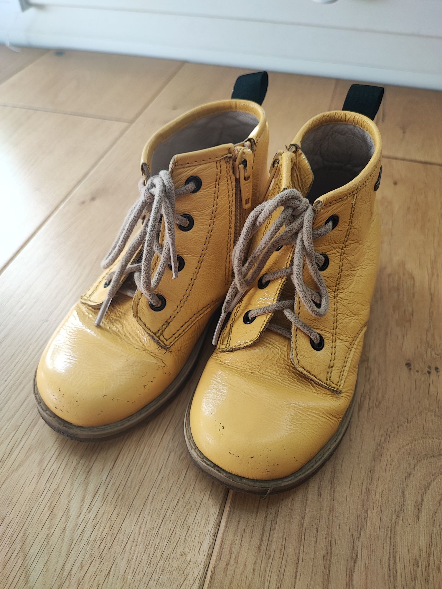 Buty Botki Lasocki dziewczęce chłopięce unisex żółte 26 17 cm