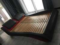 Skórzane łóżko sypialniane - 160x200