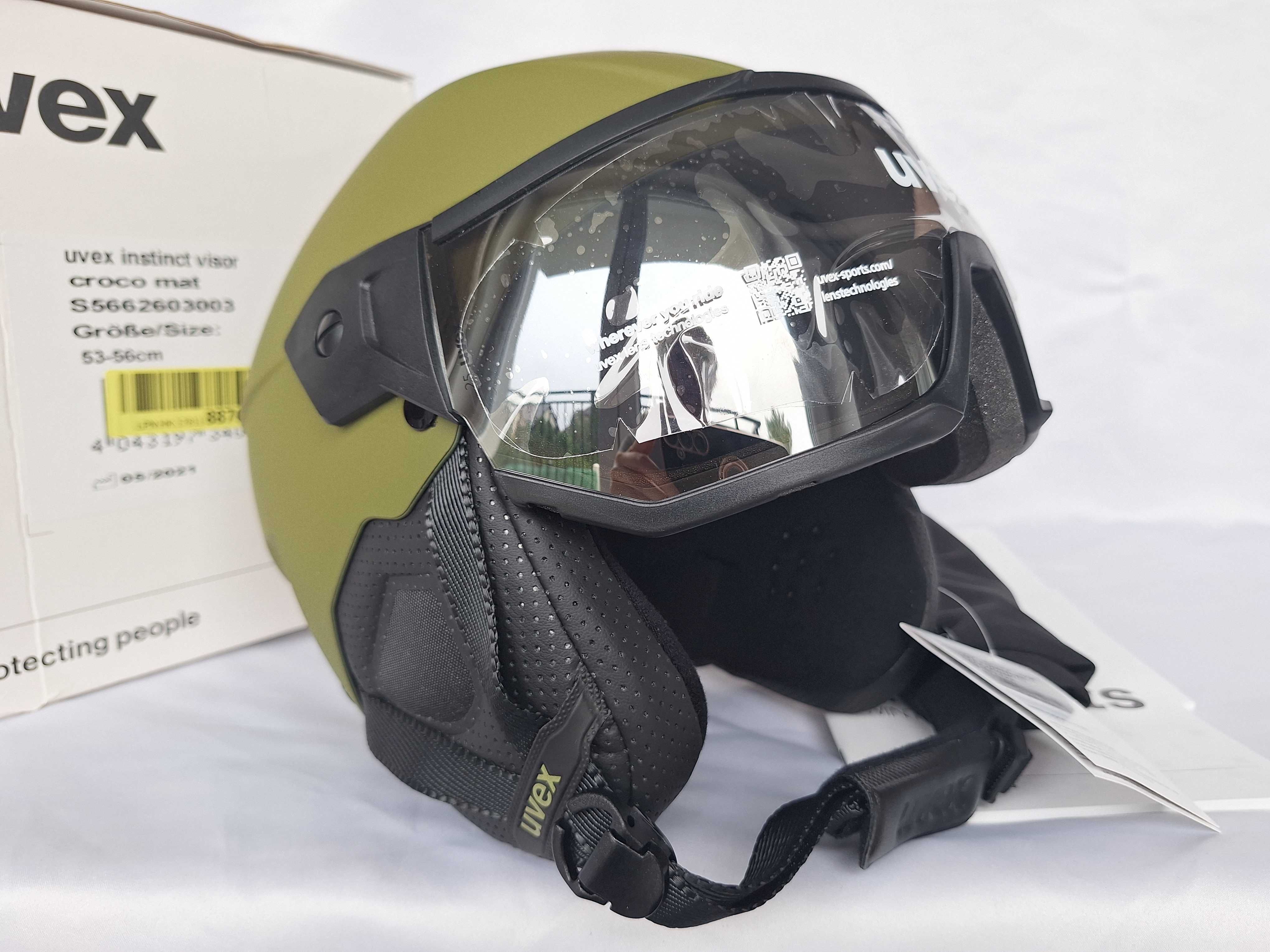 Kask narciarski Uvex Instinct Visor Croco Mat S 53-56cm