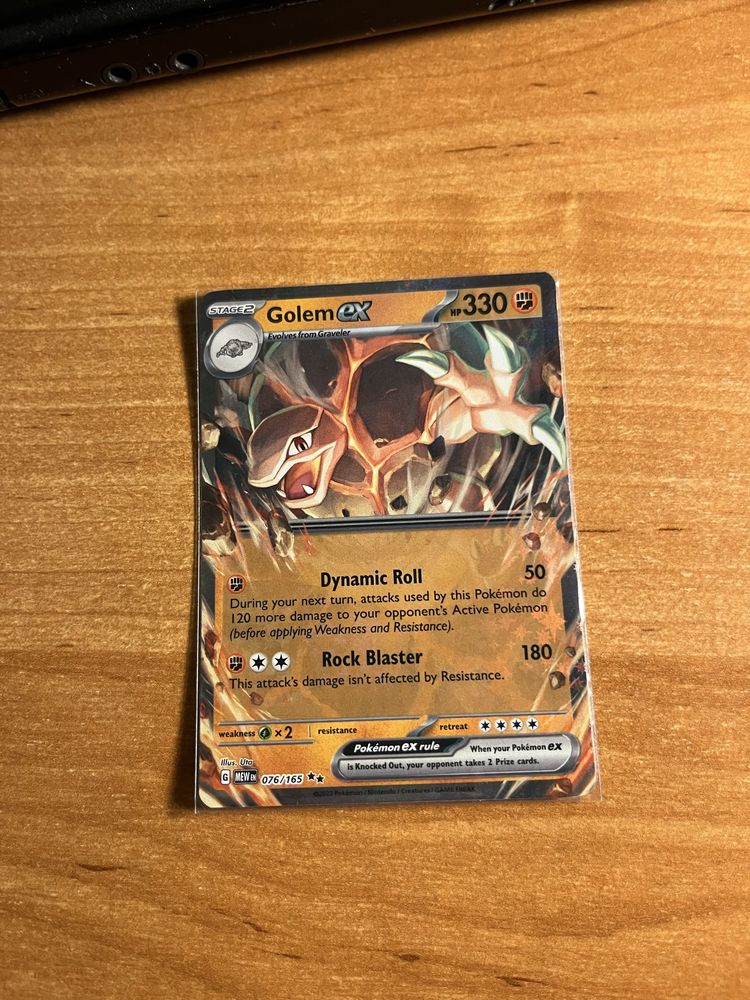 Karty pokemon oryginalne Golem ex