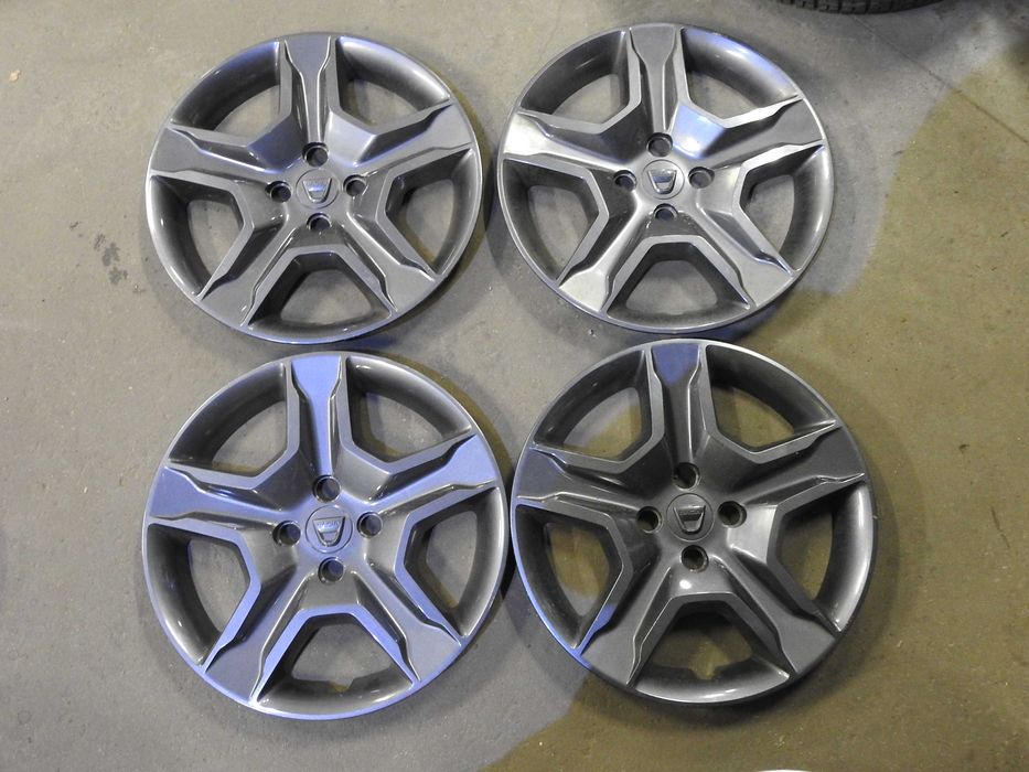 4x oryginalne dekle kołpaki DACIA 16'' SUPER STAN cena za 4szt