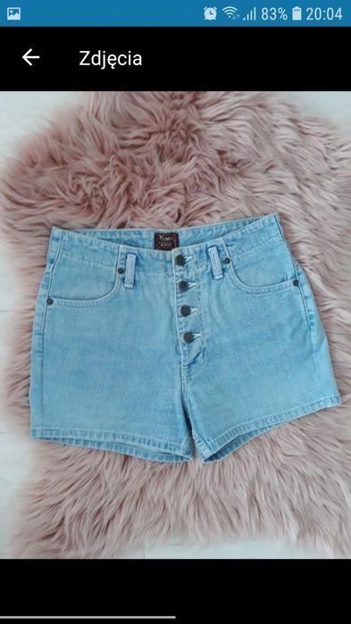 Spodnie damskie krótkie spodenki jeans jeansowe dżins dżinsowe M 38