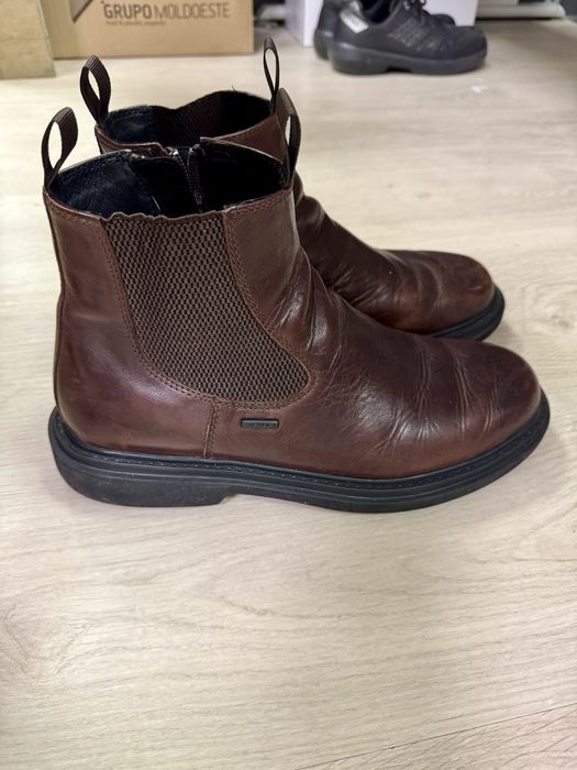 Botas Chelsea Geox Amphibiox Castanhas