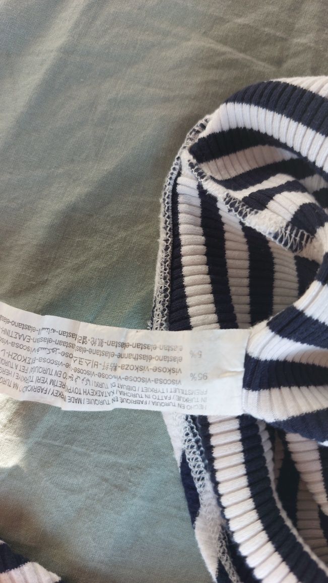 Nowe body zapinane w prążki paski  wiskoza