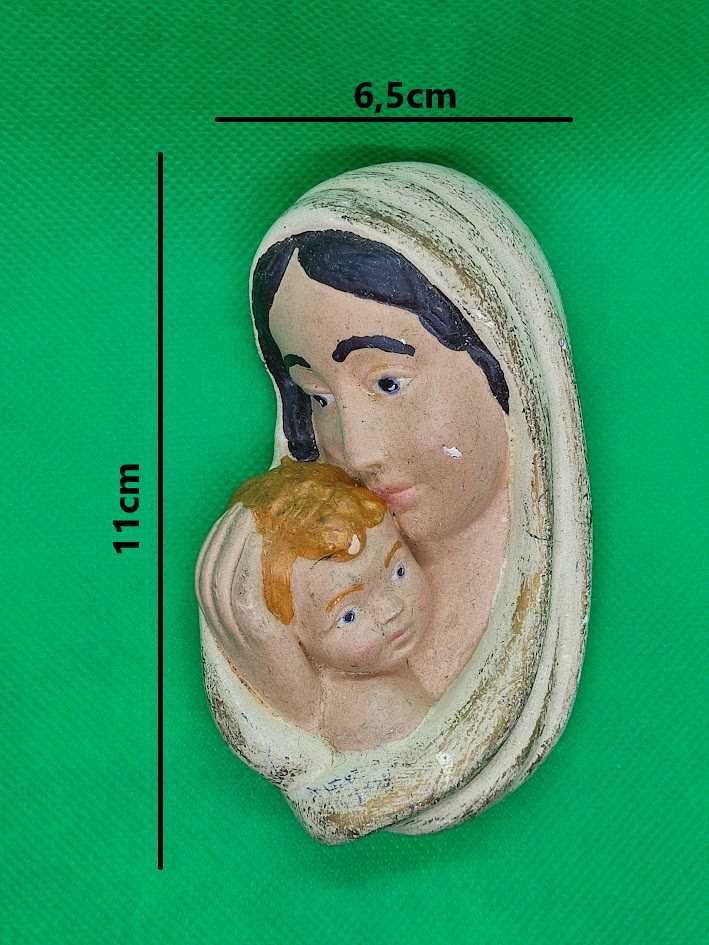 Nossa Senhora e Menino Jesus em gesso