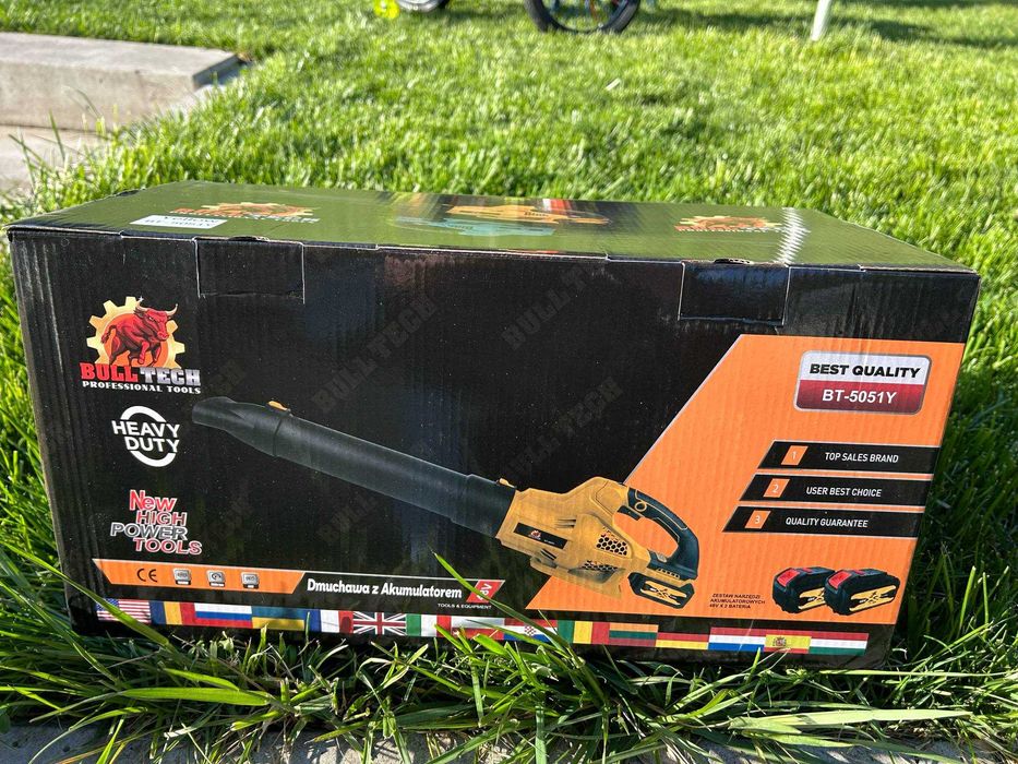 Dmuchawa Akumulatorowa Odkurzacz Do Liści Śniegu 48V 2xAKU 6AH MOCNA