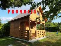 domek drewniany,letniskowy,do 35m2, ogrodowy, kryty gontem, poddasze