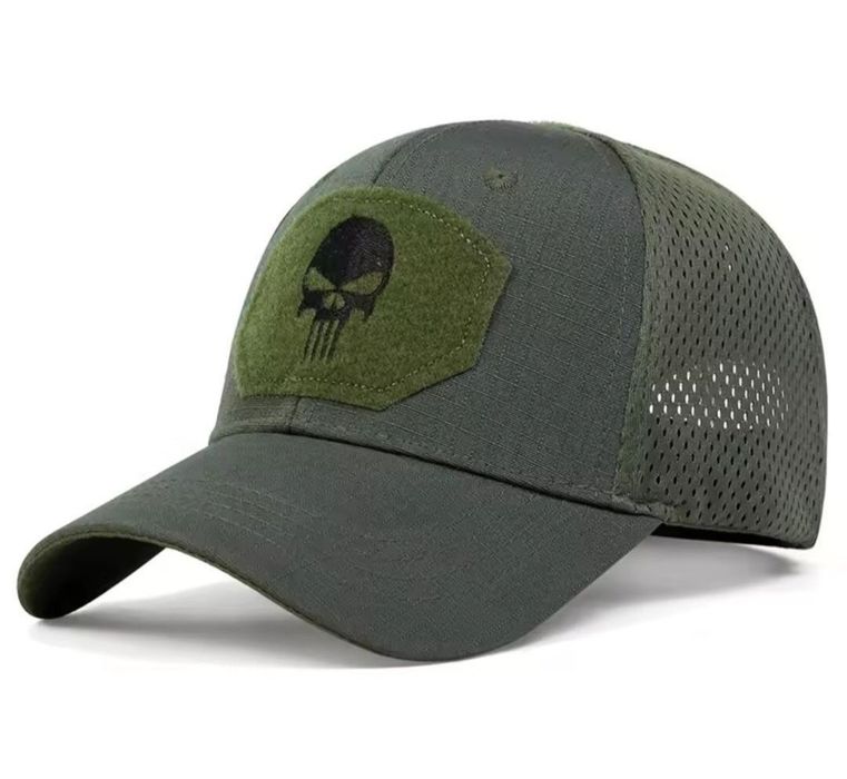 baseball cap czapka z daszkiem punisher army green WYPRZEDAŻ