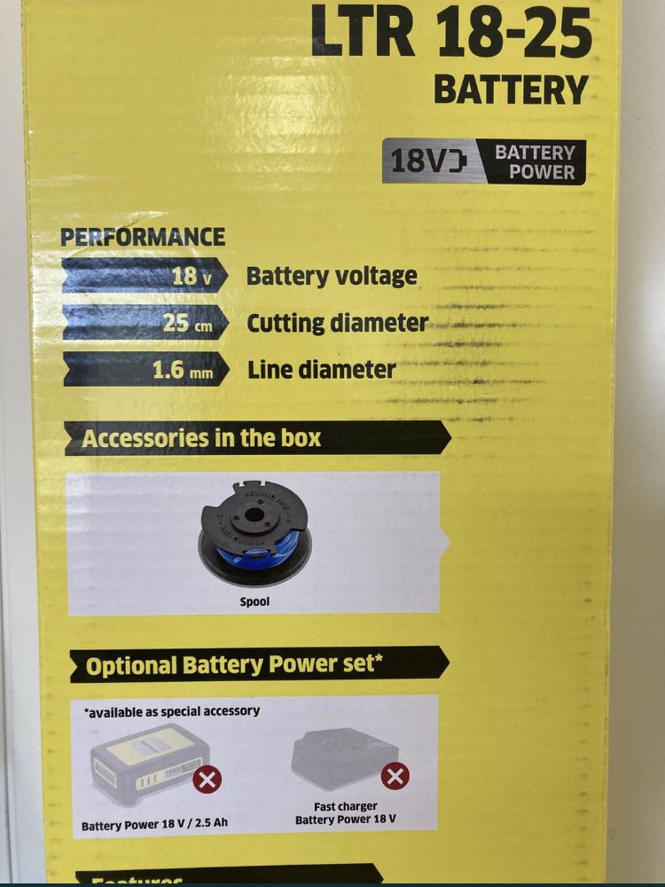 Podkaszarka kosa akumulatorowa Karcher LTR 18-25 Battery