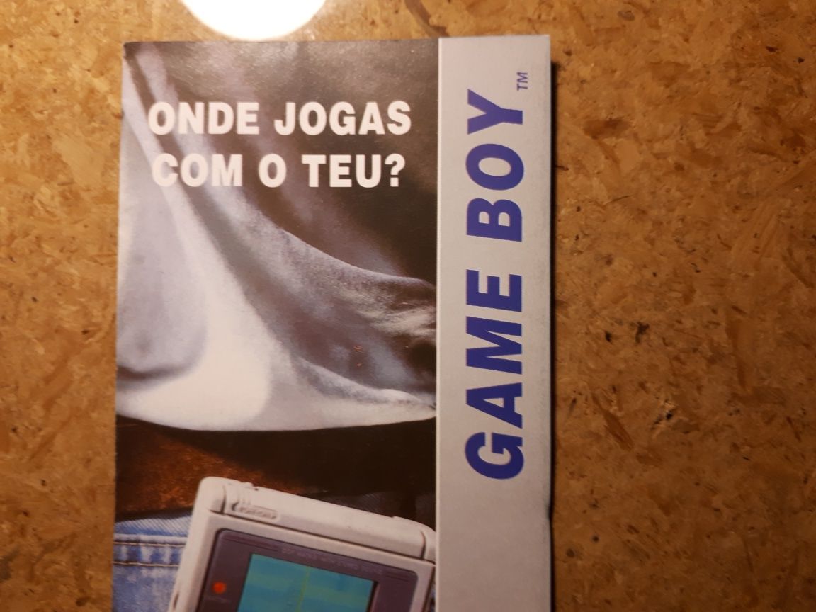 Publicidade oficial Nintendo Game Boy com jogos (novo, 1992, raro)