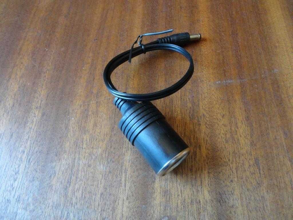 Adaptador DC 5,5x2,1  - tomada isqueiro de carro