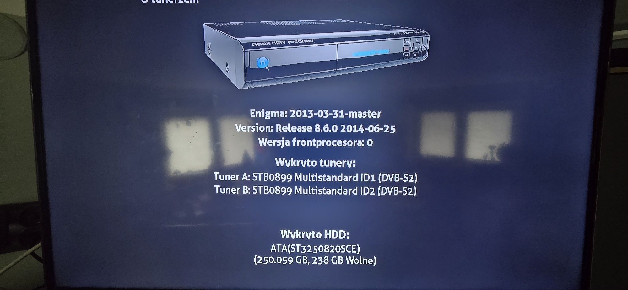 CZARNY NBOX 5800SX enigma 2 z dyskiem