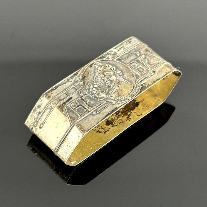Srebro - Srebrny serwetnik Art Deco oryginał z ok. 1910 rok