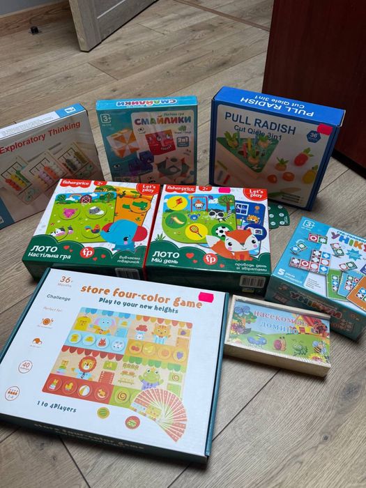 Дитячі рощвиваючі ігри. Дерево та еко матеріали