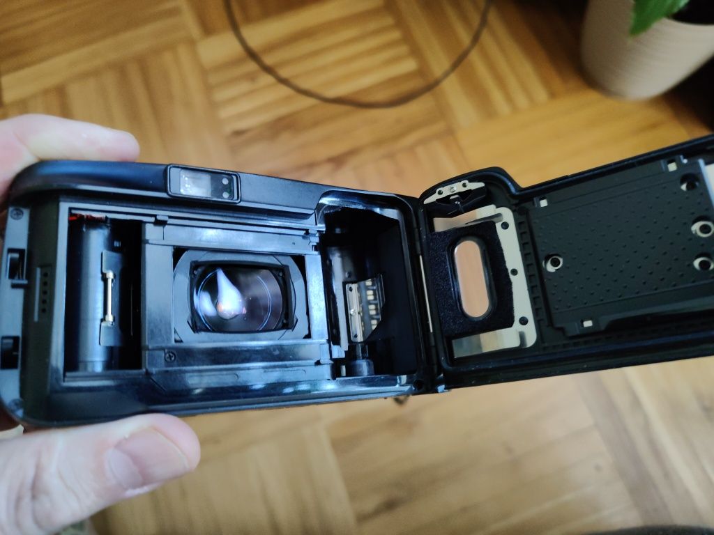 Aparat Olympus mju Zoom wraz z opakowaniem