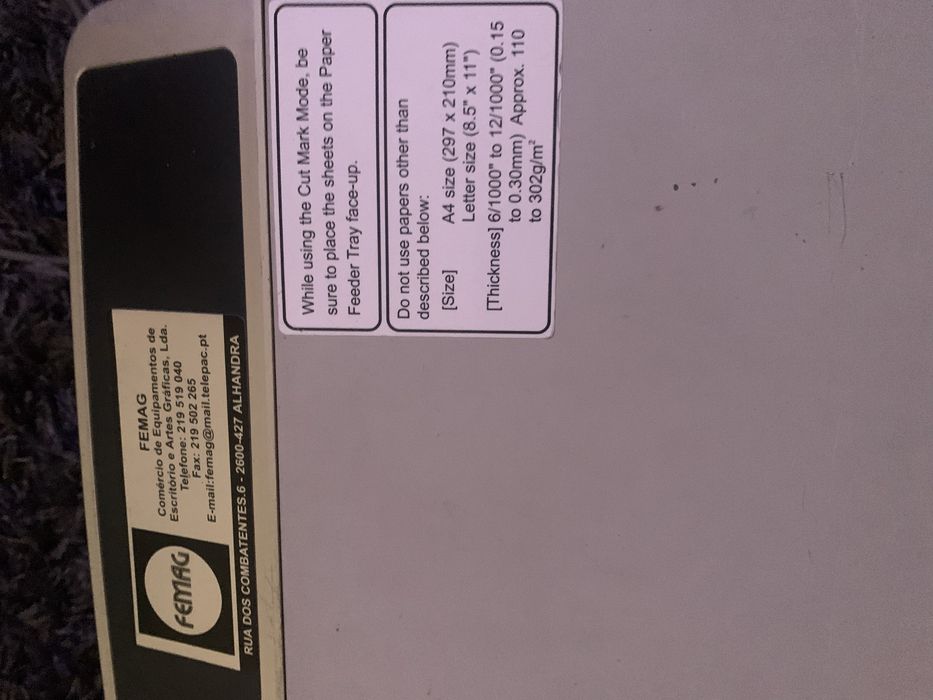 Máquina de Cortar Cartões de Visita para Peças