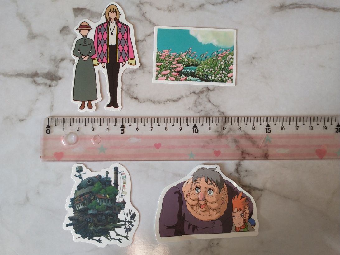 naklejki Howl's Moving Castle Ruchomy zamek Hauru studio Ghibli Howl