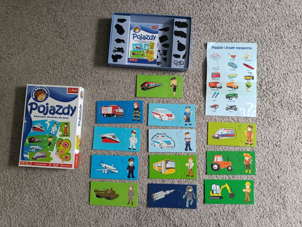 Układanka Pojazdy Trefl edukacyjna dla dzieci Mały Odkrywca