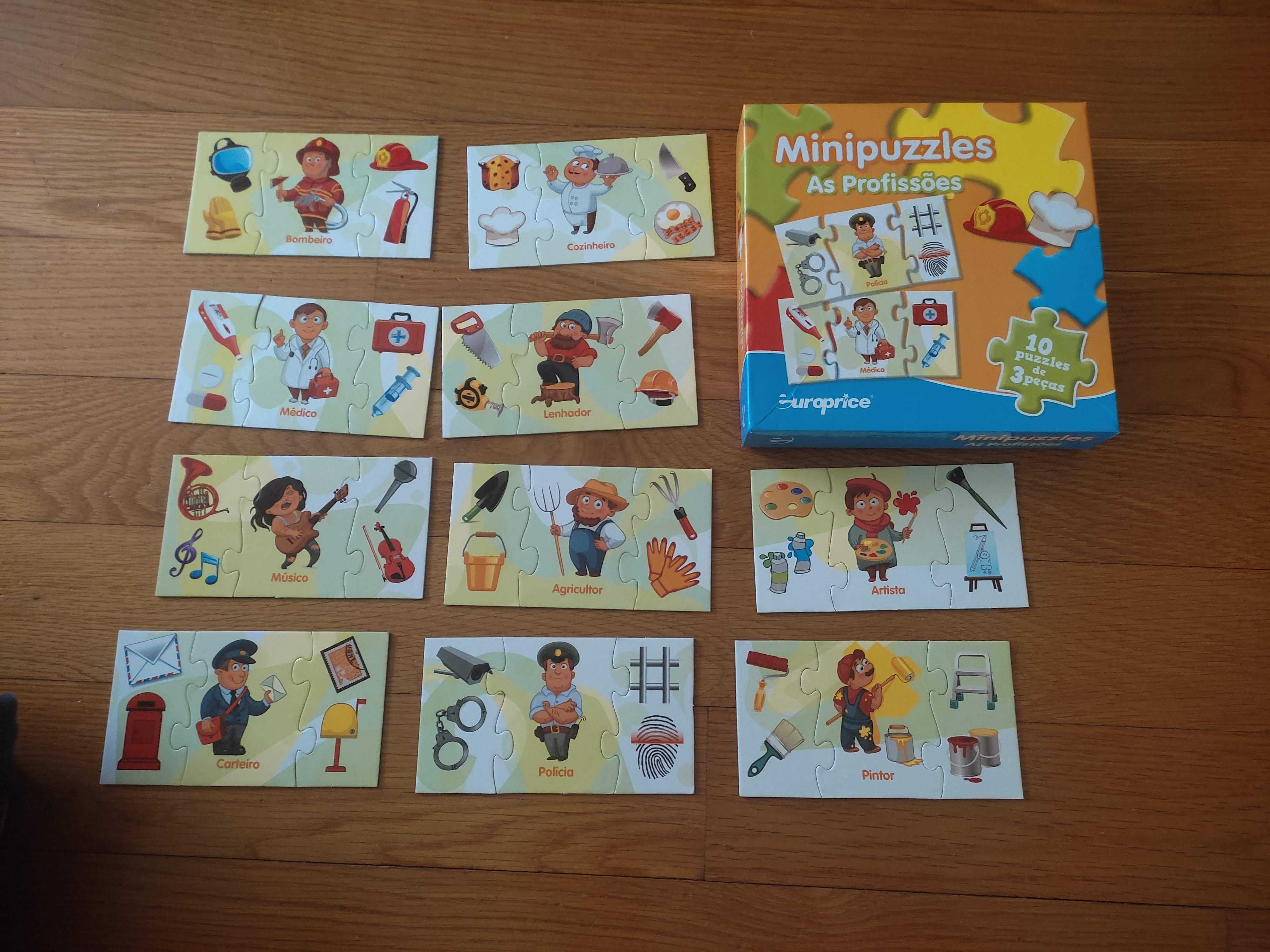 Jogo minipuzzle As profissões