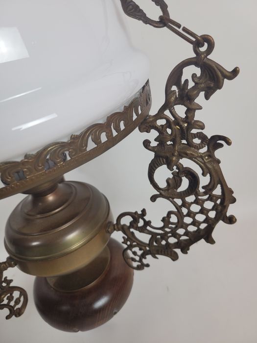 Żyrandol lampa wisząca mosiężna