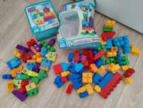 Klocki Mega Bloks Fischer Price ok. 100 sztuk, 3 zestawy