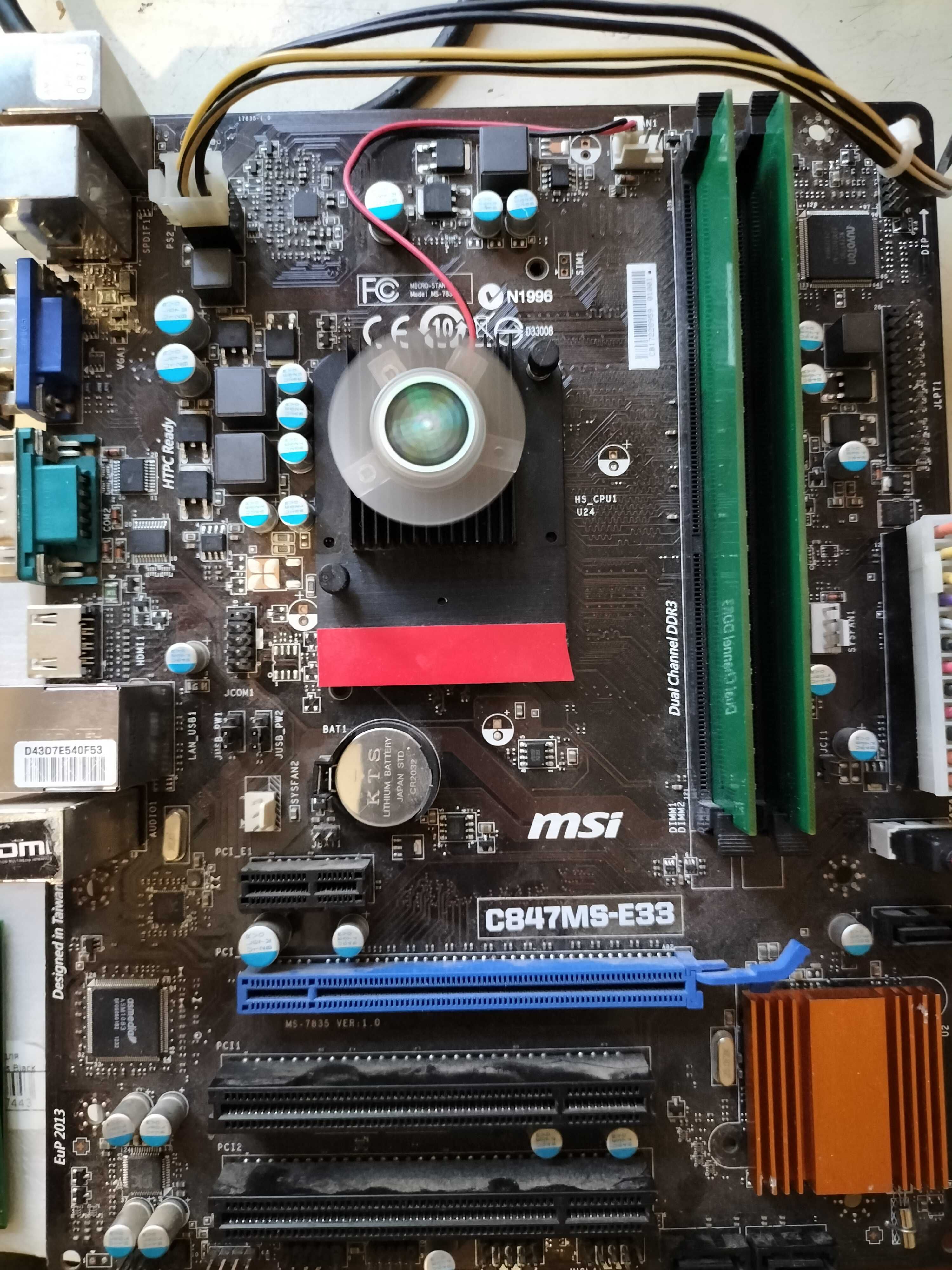 Комплект: MSI C847MS-E33 + 4gb DDR3