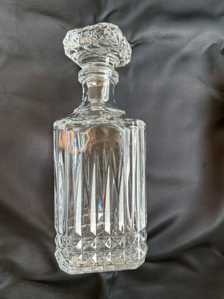 Garrafa vidro/cristal quadrada para whiskey ou licor