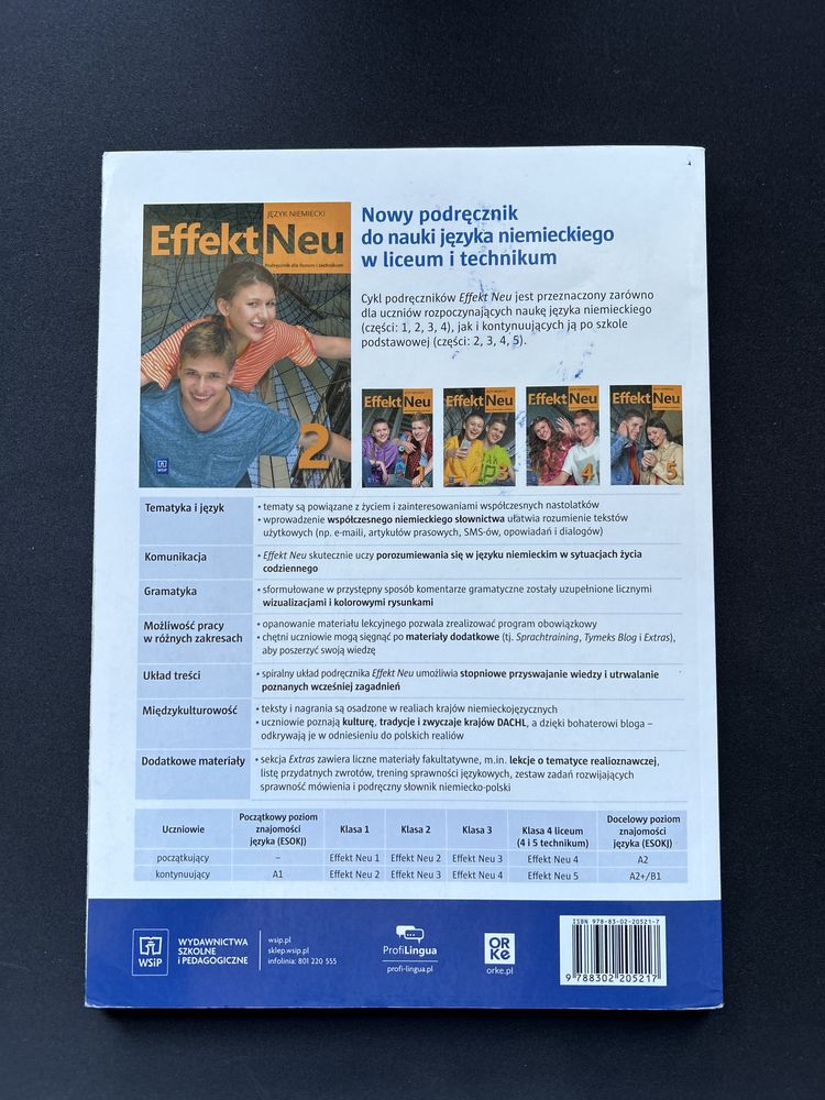 Podręcznik język niemiecki Effekt Neu 2 WSiP